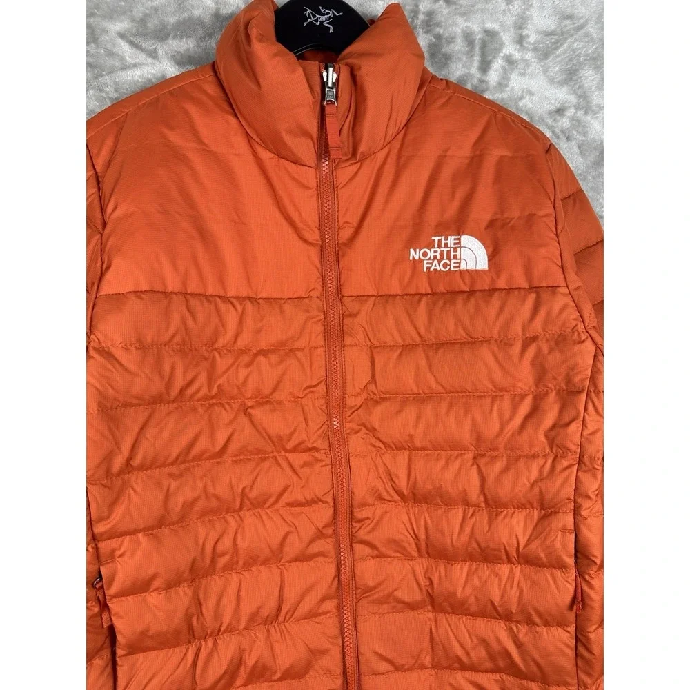 The North Face Puffer Jacket 550 Fill Short Full Zip Casual Winter Mens Small
